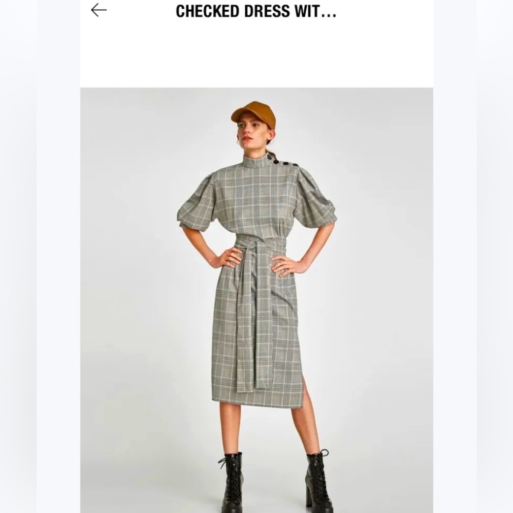 NWT CHECKERED SPORTY DRESS